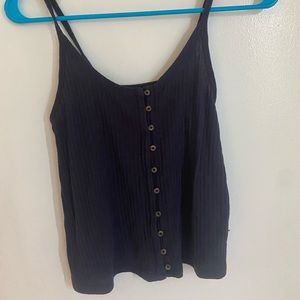 American eagle Navy button down tank top size small